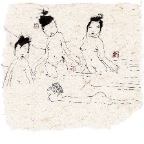 Like Water如水 25 cm × 25 cm 2011，石版画