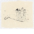 Four Envoys四使图 28 cm × 38 cm 2011，石版画