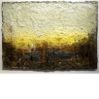 Landscape of Yore No. 11, 流景之十一  45 x65cm 综合材料 2011年 周吉荣