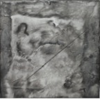 《线》+水墨宣纸+丙烯颜料62X60cm,2012