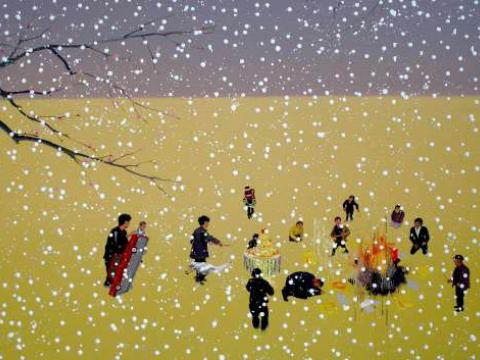 Shadow of the Snow No 5|120 x 150 cm