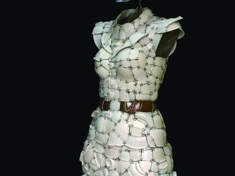 Li Xiaofeng | Armed Forces | 2010 - 2021 | Ming Dynasty White Shards | 124 x 50 x 30 cm