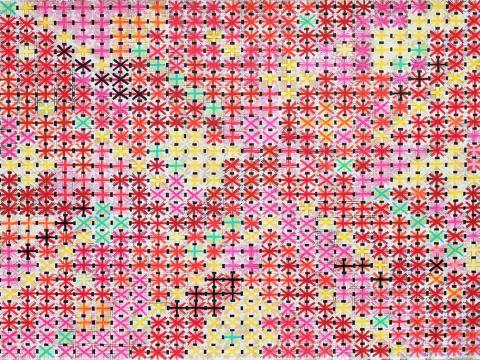 Ding Yi | 2004 | Ten Appearances of Sign of Cross | Printmaking | 53 x 76 cm | SOLD