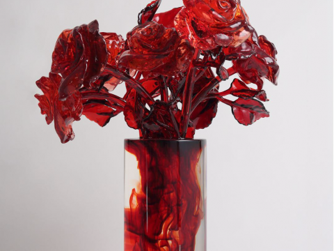 Li Jinguo | Flower No. 1 | 2020| Crystal resin | 60 x 45 x 45 cm