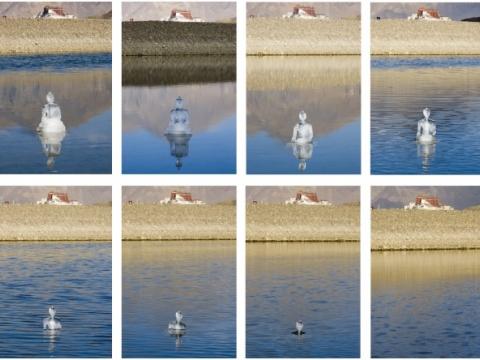Gade | Ice Buddha Sculpture No. 1 - LHASA River | 2006 | Digital Photographs | 80 x 50 cm|Edition: 12